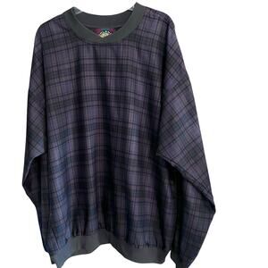 Highlander Men’s Plaid Golf Pullover Top Athleisure Sports Outdoors Sports XL